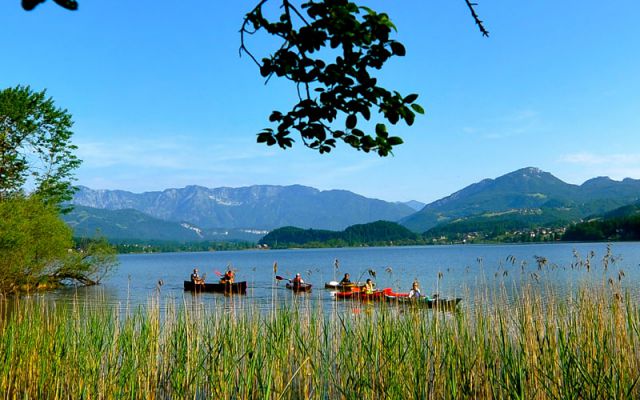 Kanoën op de Hallstättersee