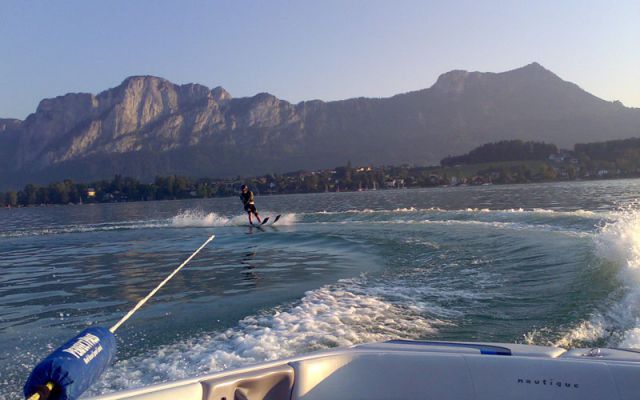 Waterskiën op de Mondsee