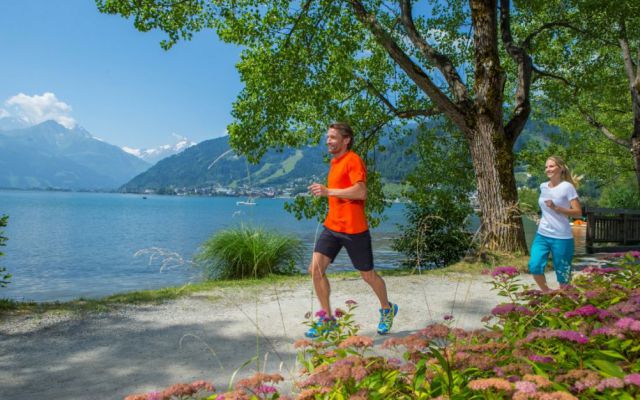 Hardlopen om het meer