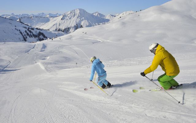 Brede piste van Damüls - Mellau